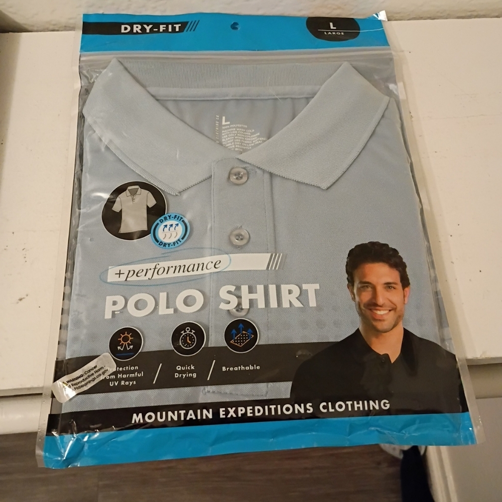 Light Gray Performance Polo Shirt